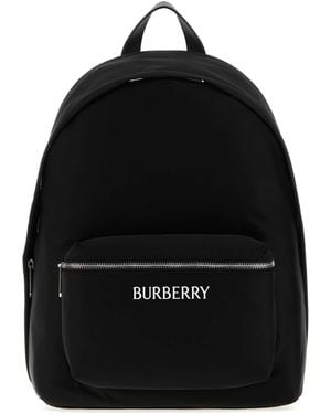 Burberry Canvas Backpack - Black