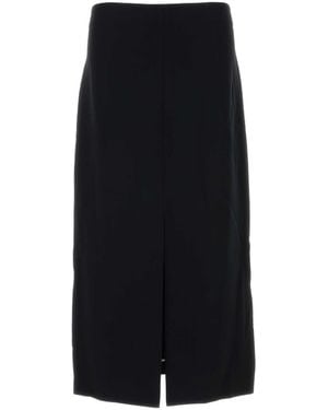 Carven Crepe Skirt - Black