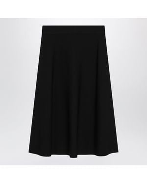 Max Mara Flared Midi Skirt - Black