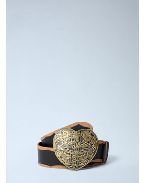 Acne Studios Heart Logo Engraved Belt - Blue