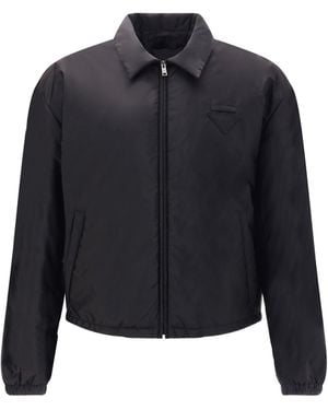 Prada Re-Nylon Bomber Jacket - Blue