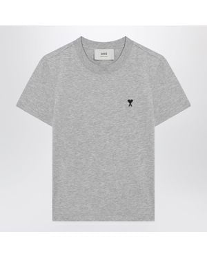 Ami Paris T-Shirt Ami De Coeur - Gray