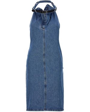 Coperni 'Belt Halter Neck' Dress - Blue