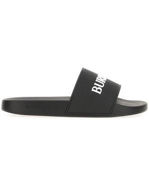Burberry Shoes Slippers - Black