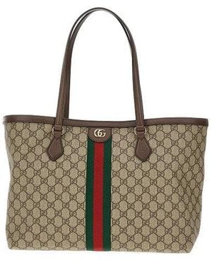 Gucci Medium 'Ophidia' Shopping Bag - Natural