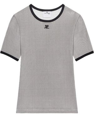 Courreges Houndstooth T-Shirt - Multicolor