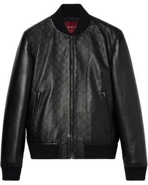 Gucci Gg Bomber Jacket - Black