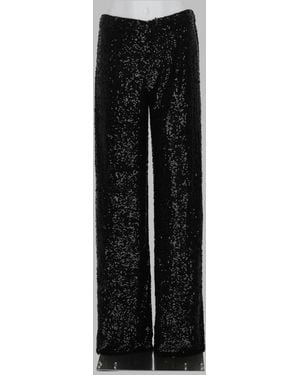 P.A.R.O.S.H. Straight Pants With Sequins Polyamide Elastane - Black