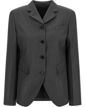 Jil Sander Single-Breasted Blazer - Black
