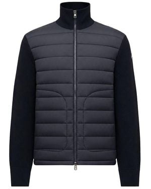 Moncler Padded Zip-Up Cardigan - Blue