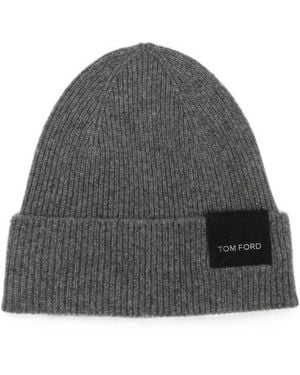 Tom Ford Cashmere Beanie - Gray