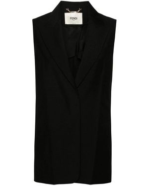 アウターその他 FENDI Woman Blazer Black FJ7454AXAU F0GME Fendi Outlet: Jacket woman - Black | Fendi blazer FJ7454AXAU