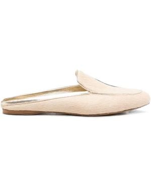 forte_forte Ponyskin Loafers - White