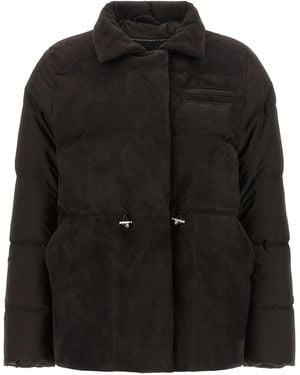 Kiton Drawstring Down Jacket - Black