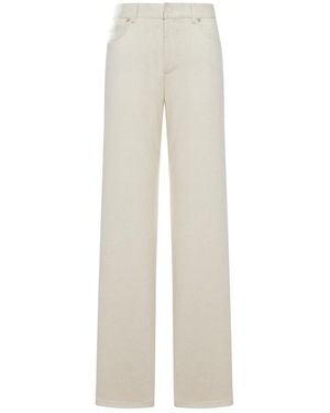 Fendi Straight Five-Pocket Jeans - White