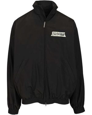 Balenciaga Masking Tape Tracksuit Jacket - Black