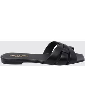 Saint Laurent Heeled Sandal - White