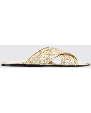 Prada Heeled Sandal - Natural