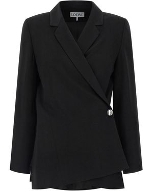ジャケット LOEWE Midnight Blue Wool Blazer Loewe Midnight Blue Wool Blazer | italist