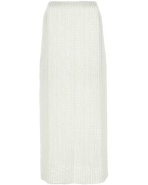 Ferragamo Salvatore Cotton Skirt - White