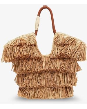 Zimmermann Golden Time Crossbody Bag With Fringe - Brown