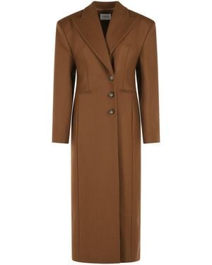 ANDAMANE 'Ottavia' Virgin Wool Blend Coat - Brown