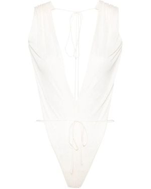 Saint Laurent Neutrals Tops - White