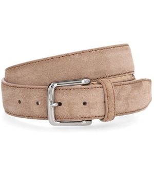 Tod's Suede Belt - Natural