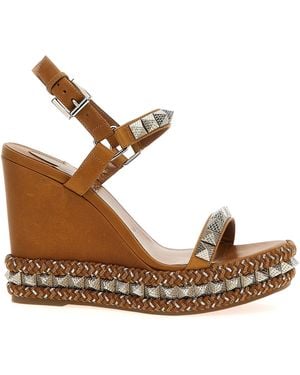 Christian Louboutin 'Pyraclou' Espadrilles - Brown