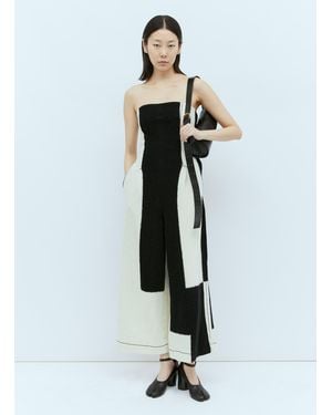Issey Miyake Rectilinear Milled Jumpsuit - White