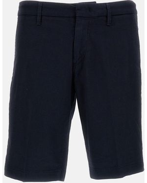 Fay Bermuda Chino Gabardine Stretch - Blue