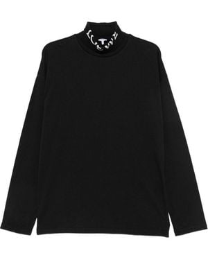 Loewe Cotton Turtle-Neck Sweater By - Black