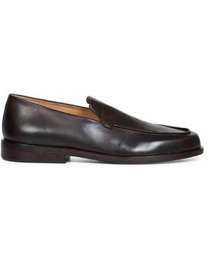 Marsèll Dark Leather Moccasso Loafers - Black