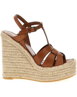 Saint Laurent Tribute Espadrilles - Brown