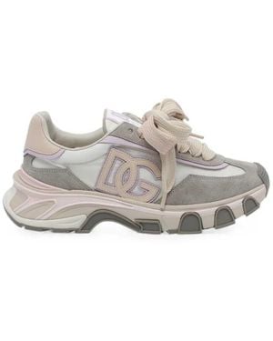 Dolce & Gabbana Dolce & Gabbana Ny New Low-Top Sneaker (Suede/Leather) - White