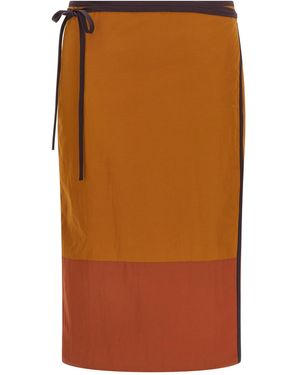 Saint Laurent Pencil Skirt - Orange