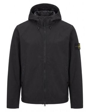 Stone Island Soft Shell-R_E.Dye Short Parka - Blue