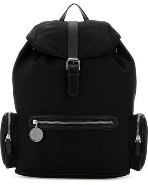Stella McCartney Black Canvas Dartmoor Backpack