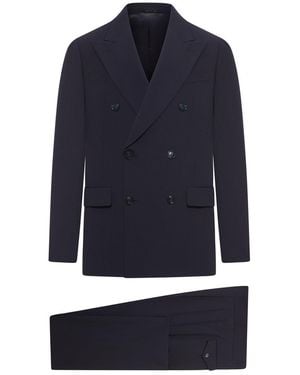Giorgio Armani Royal Line Double Breasted Suit - Blue