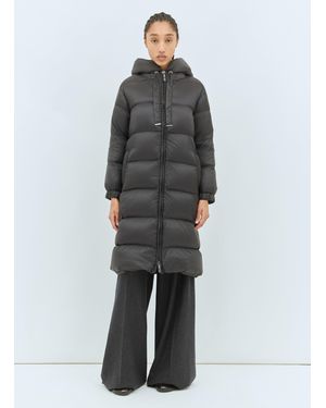 Max Mara Long Water-Repellent Down Coat - Gray