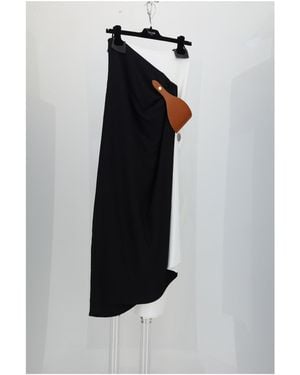 Celine Draped Skirt - White