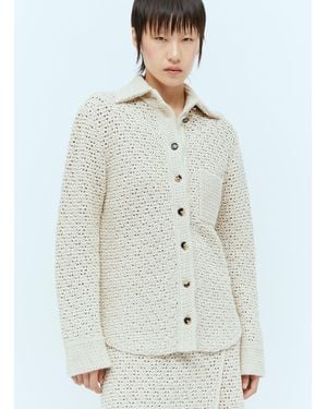 Bottega Veneta Textured Knit Shirt - White