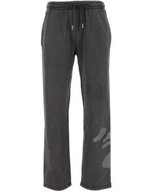 Off-White c/o Virgil Abloh Swimming Face Sweatpants - Gray