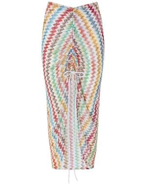 Missoni Chevron Skirt - White