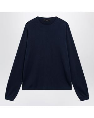 Gucci Ink Silk And Cotton Sweater - Blue
