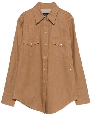 A.P.C. Chemise Western - Brown