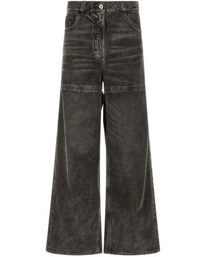 The Attico Cut-Out Jeans - Gray