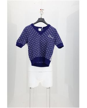 Dior Jacquard Knit Ba-Cannage - Blue