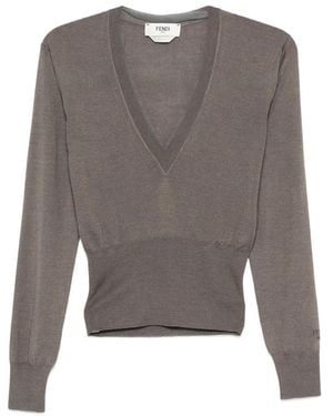 Fendi Neutrals Tops - Gray