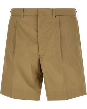 Prada Poplin Bermuda Shorts - Green